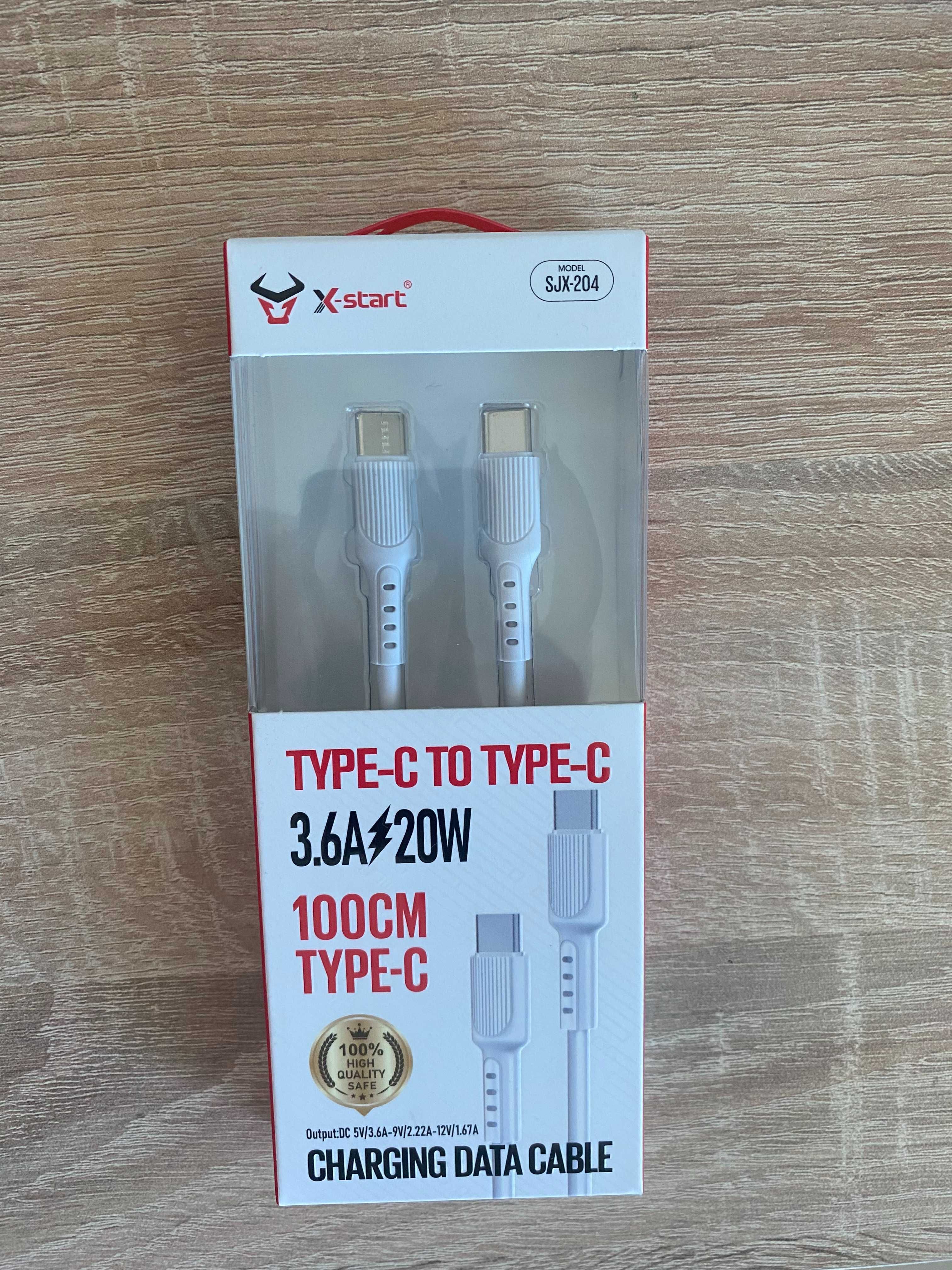 Кабел за бързо зареждане усб ц  Fast charge usb type-c to type-c 20W