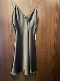 Zara копринена мини рокля
