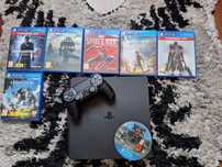 Vand PS4 SLIM 1 TB + 7 jocuri