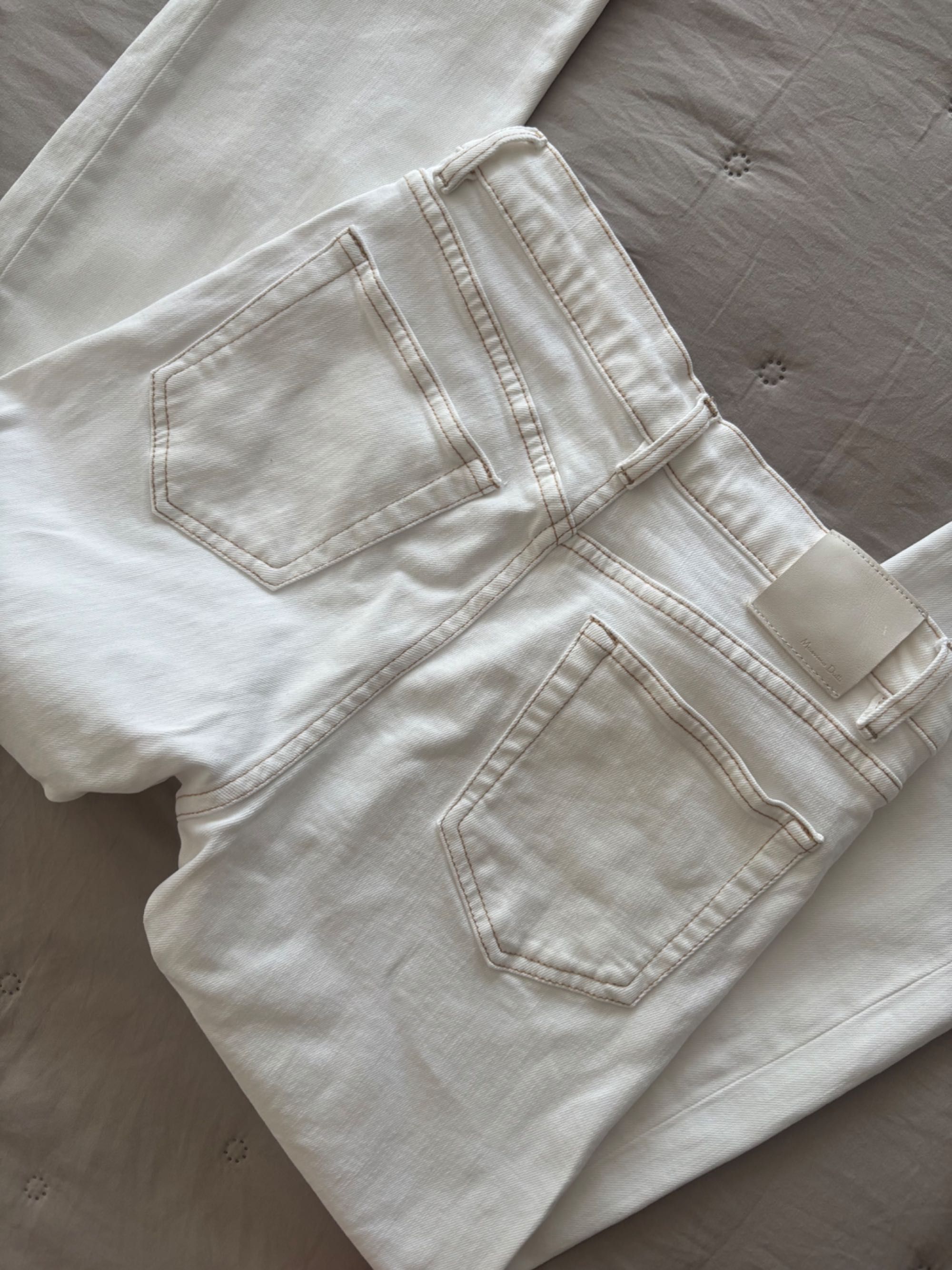 Бели дънки Massimo Dutti