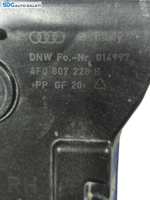 Suport Ghidaj Dreapta pentru Bara Spoiler Fata Audi A6 C6 2004 - 2011 Cod 4F0807228B [LR1392]