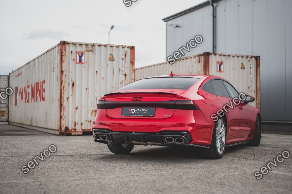 Prelungire difuzor bara spate Audi A7 C8 S-line 2017- v3 Maxton Design