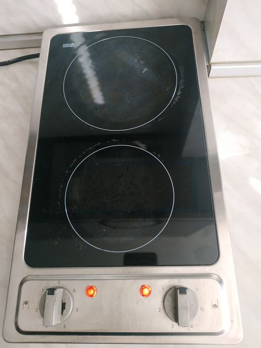 Двоен керамичен/индукционен котлон за вграждане