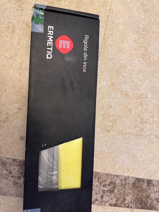 Rigola din inox Ermetiq Luxury, 400x70 mm, placabila, 35 l/min