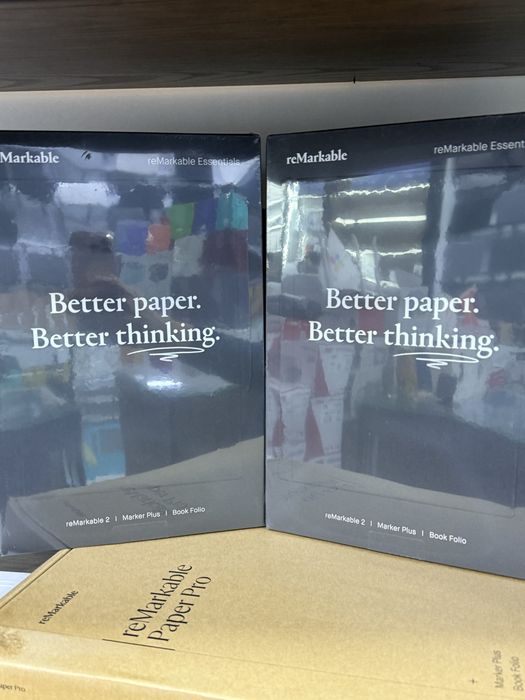 reMarkable 2 + Marker Plus + Leather Folio (Mosaic weave)