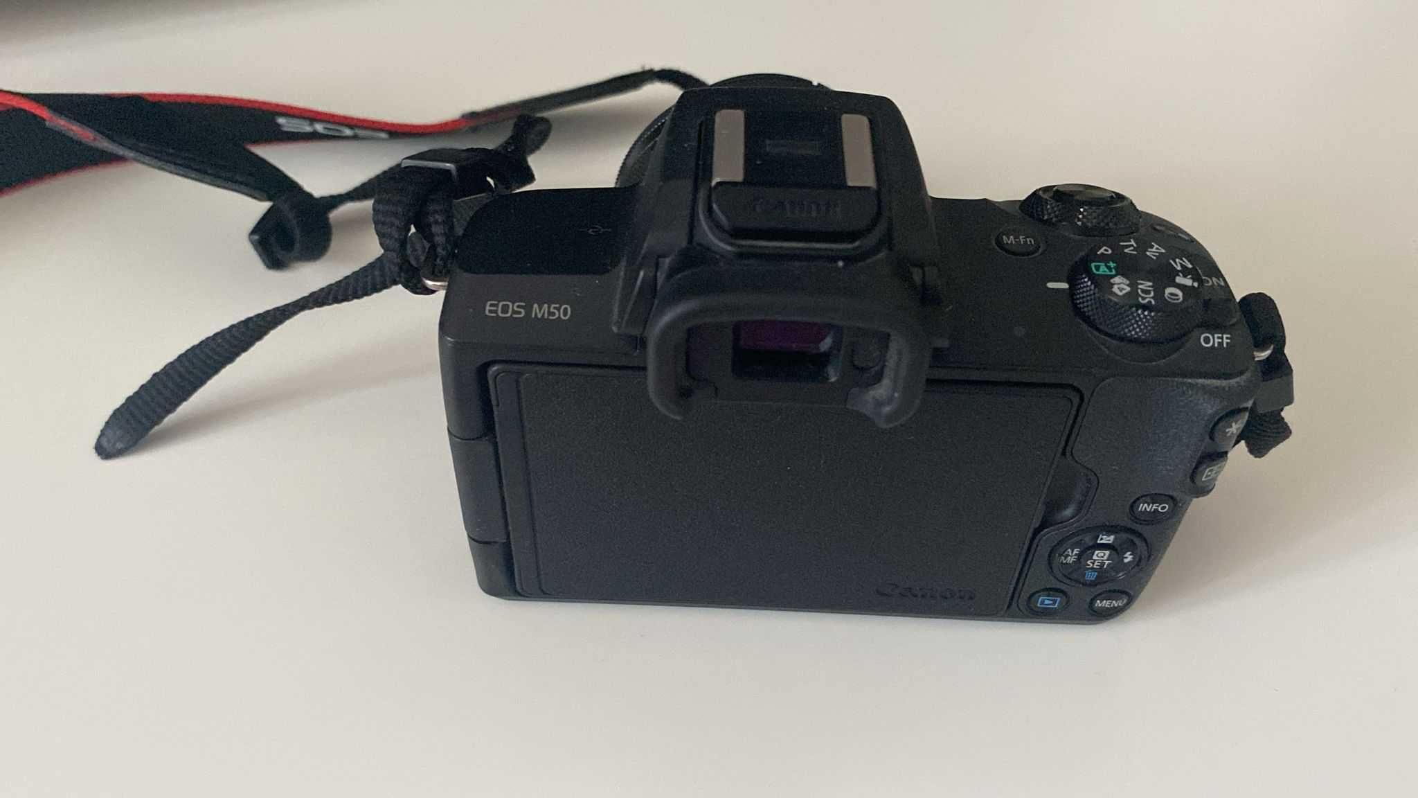 Aparat foto mirrorless Canon EOS M50, 24.1 MP, 4K, Wi-Fi, Negru