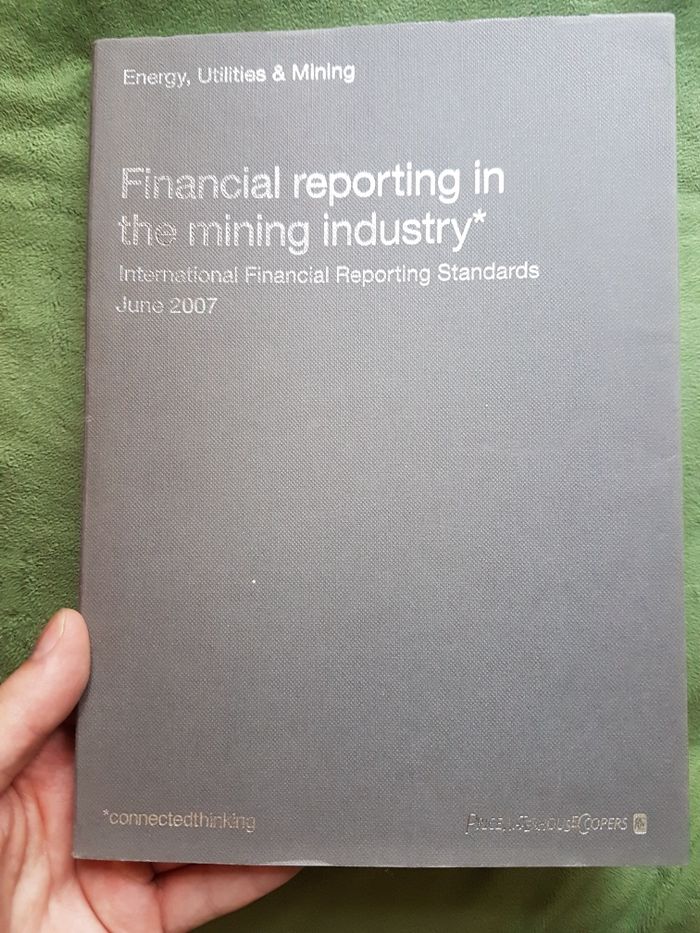 книга на английском Financial reporting in mining industry by PwC