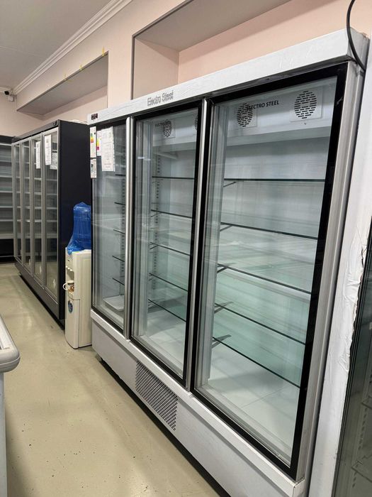 Uch eshikli sovutgich-vitrina — supermarket uchun ideal, Electro Steel