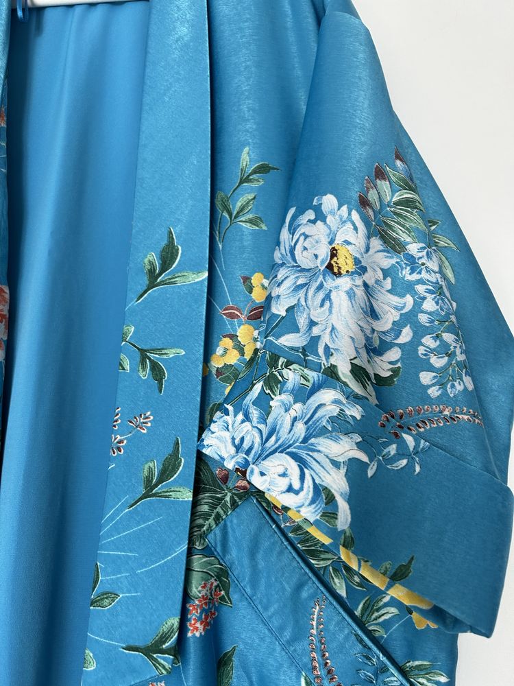 Blazer, kimono albastru