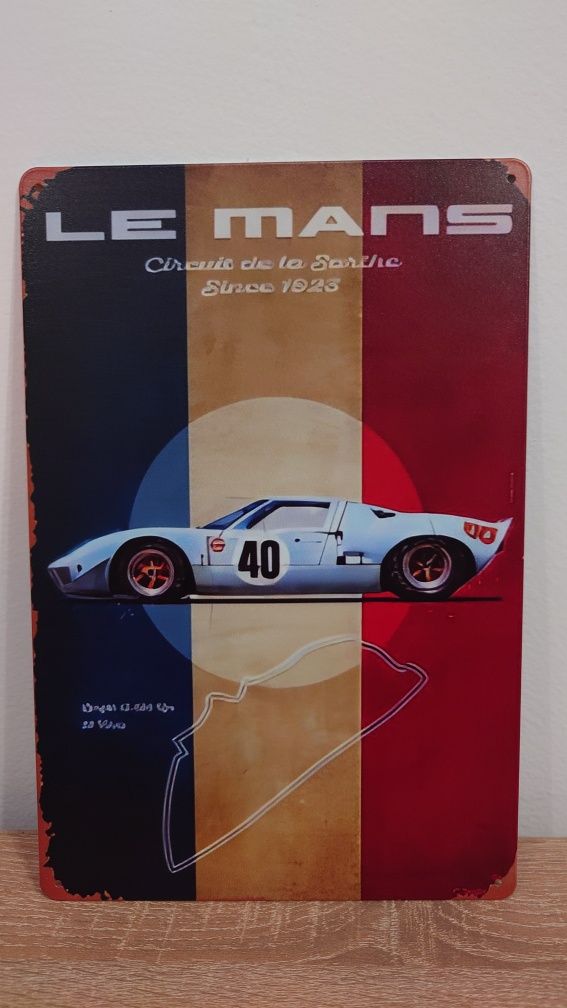Метален постер Le Mans Ford GT40