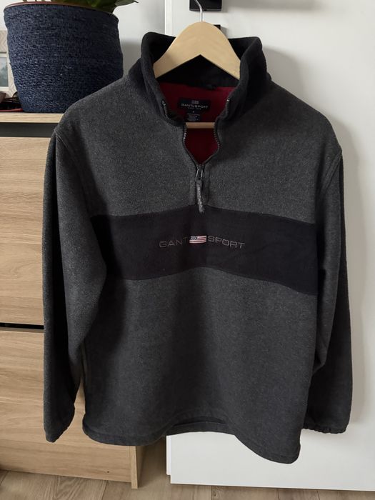 Bluza GANT USA cu Guler Gri Barbati | Marime M