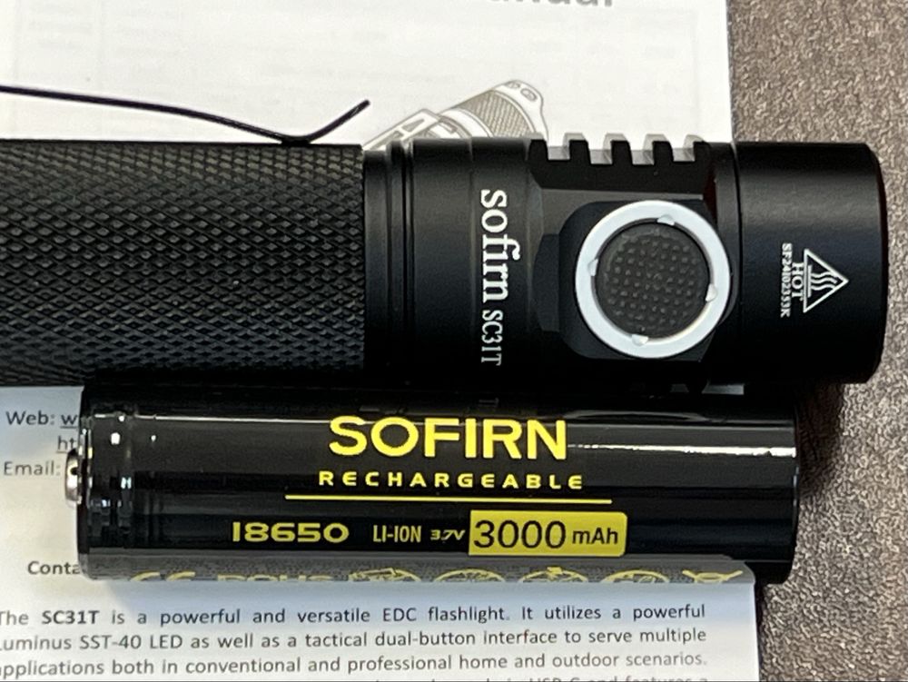 Sofirn SC31T мощен тактически фенер