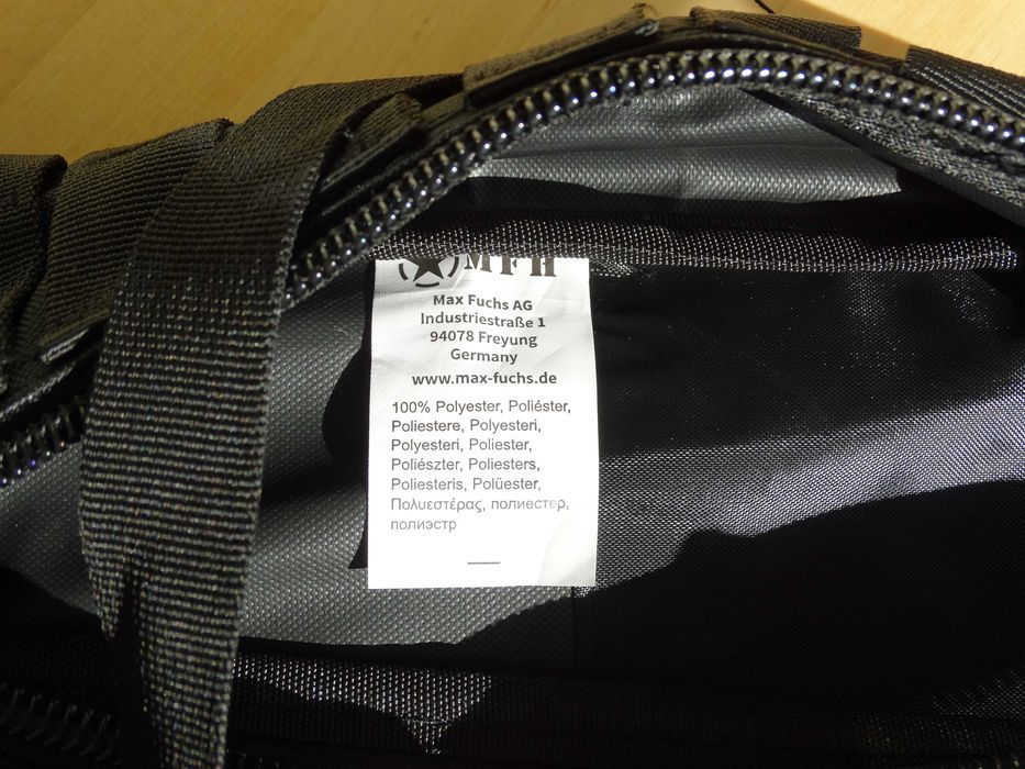 GHIOZDAN MFH Impermeabil Drumetie Camping Munte Sport Negru MOLLE 30L