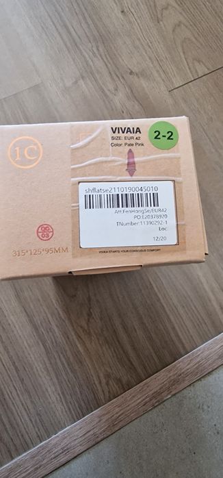 Balerini roz cu dungi albe Vivaia 42