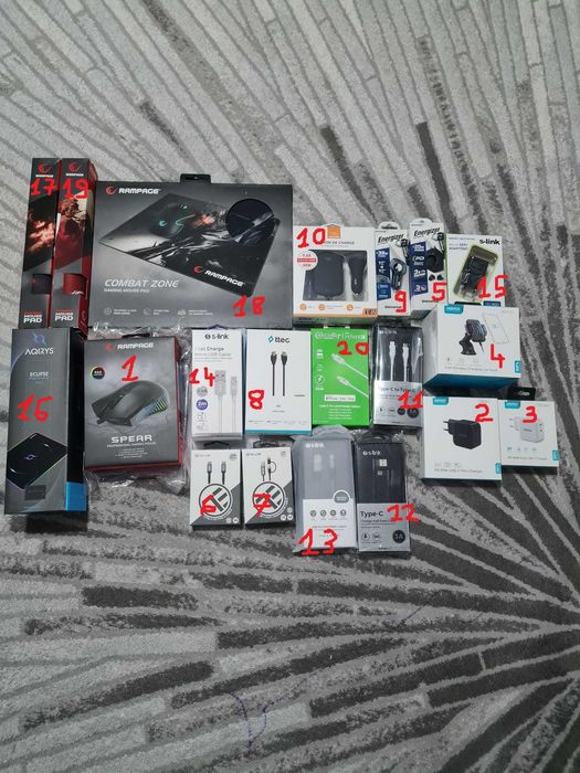 Periferice PC , incarcatoare , cabluri USB C Lightning