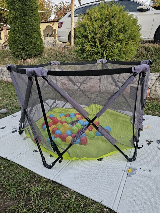 Сгъваема кошара за игра Lionelo Noor Green Infant Pop N Play