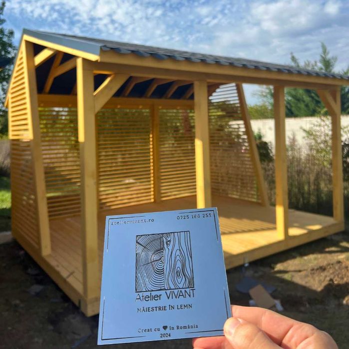 Foisor din lemn masiv si Stratificat