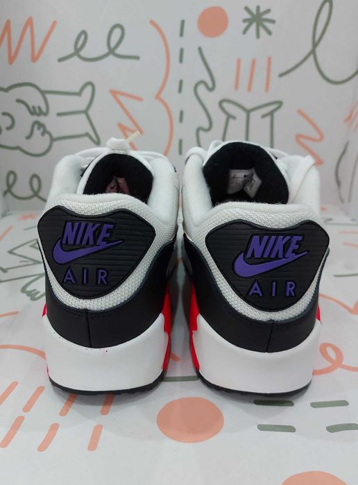 Nike Air Max 90 Essential "Raptors" White Red 42.5