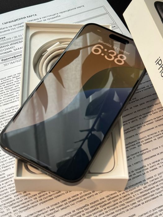 ГАРАНЦИЯ! Apple iPhone 15 Pro Max - Black Titanium