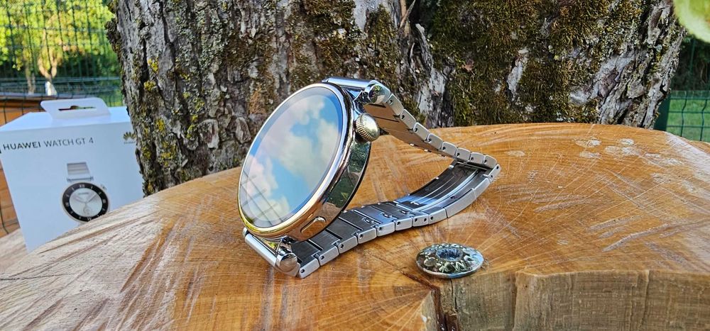 Huawei Watch GT 4 Stainless Steel + brățară din silicon(nouă)