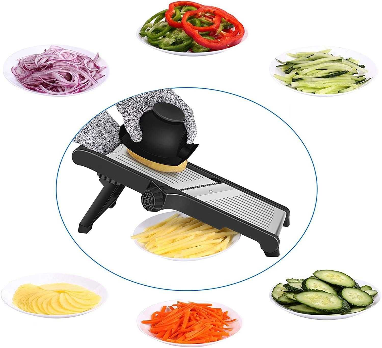 Ренде  MILcea Mandolina slicer 3в1, регулируема, от 0-9 мм