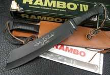 Мачете RAMBO 4 с кожена кания