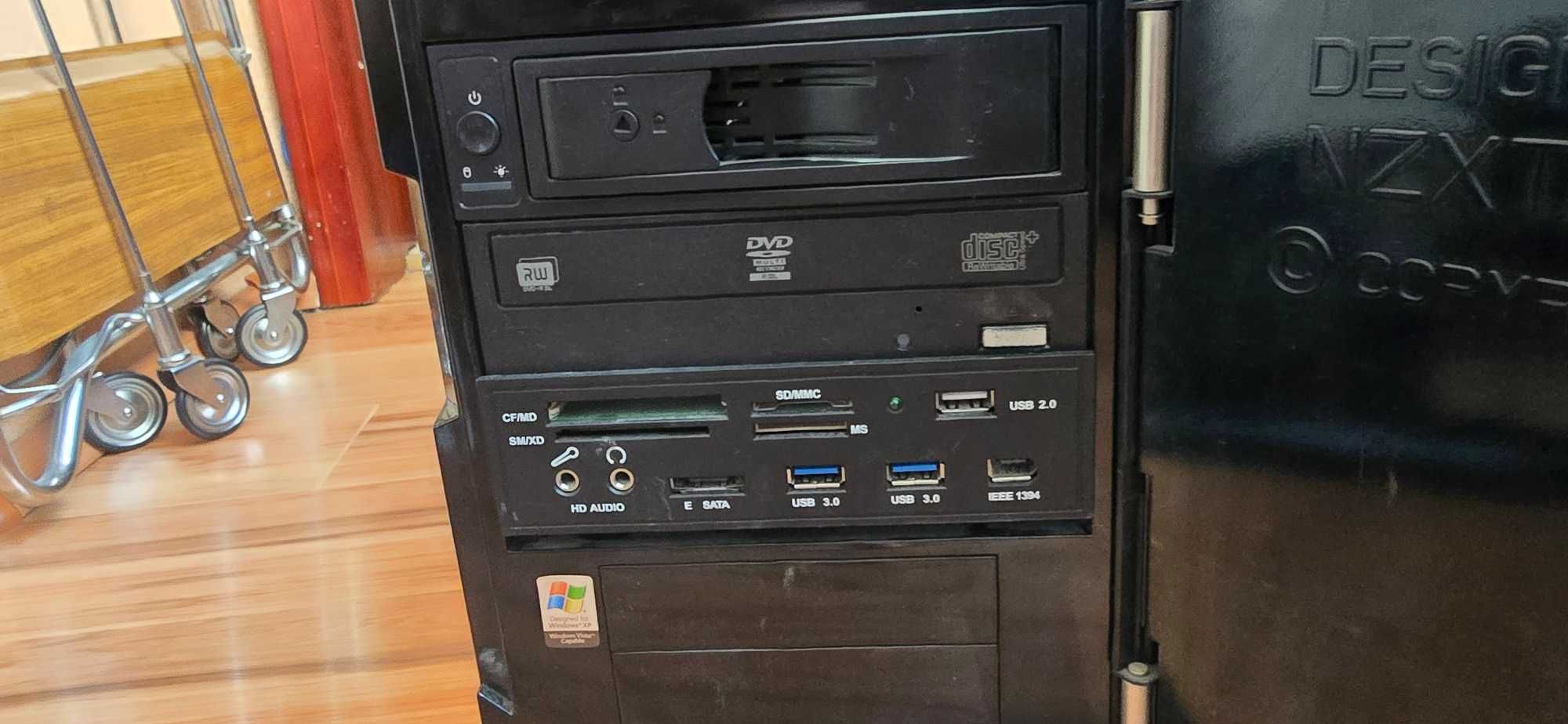 PC кутия NZXT + Fortron 400W + DVD RW + Card Reader + 3,5 " HDD Rack,