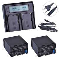 Set 2 acumulatori BP-U65 BPU-60 + incarcator dual Sony PMW-EX1 PMW-EX3