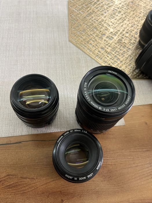 Продам обьективы canon 18-135 , 50mm 1,4 85mm 1,8