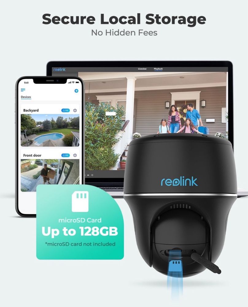 Камера Reolink argus pt ip wifi355/140 night vision 10m
