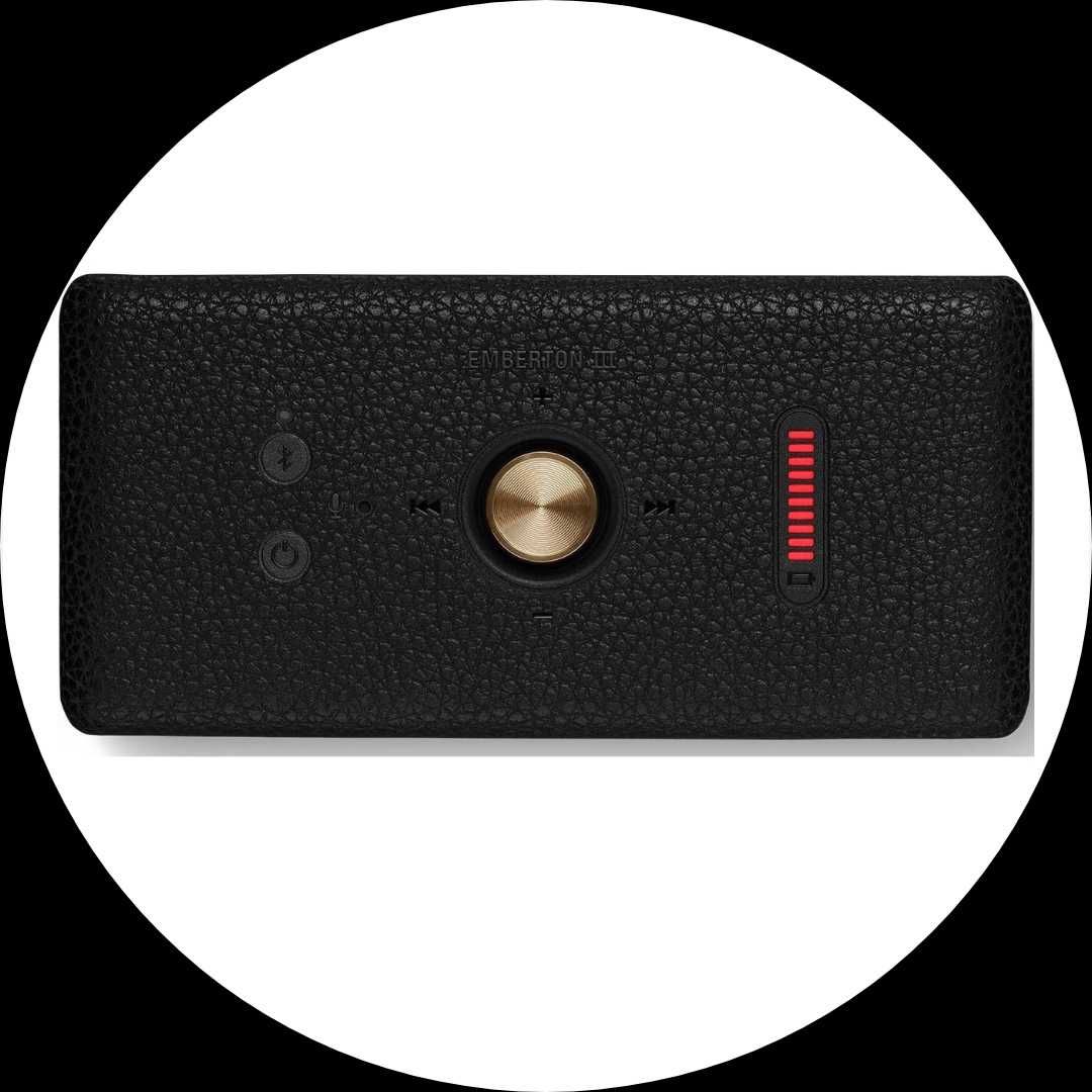 Bluetooth колонка MARSHALL EMBERTON III  20 W, BLUETOOTH, черна
