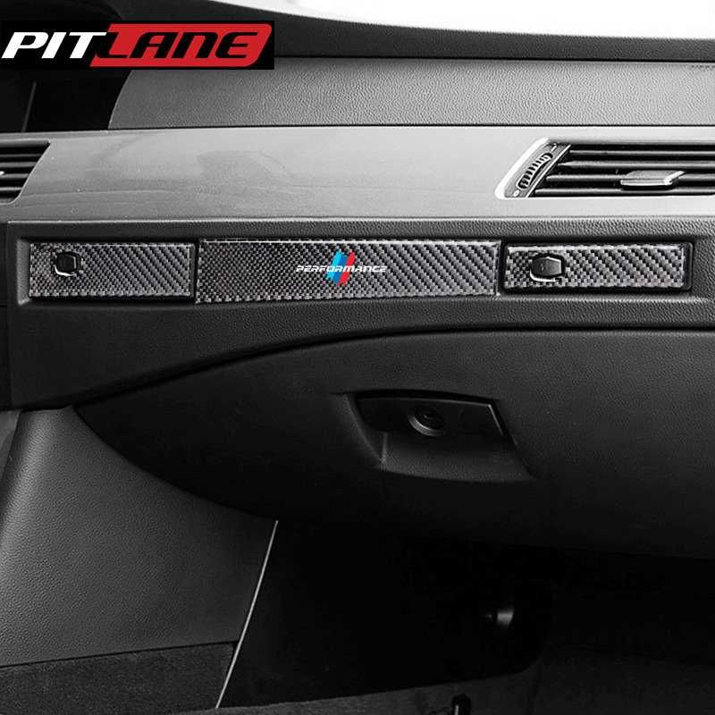 Carbon стикер лайсни за стойка за чаши: BMW E60 2004-10