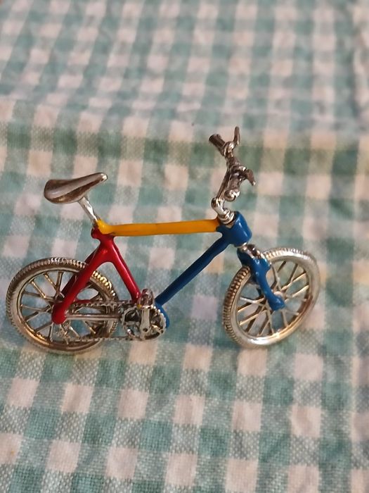 Bicicleta argint masiv 800