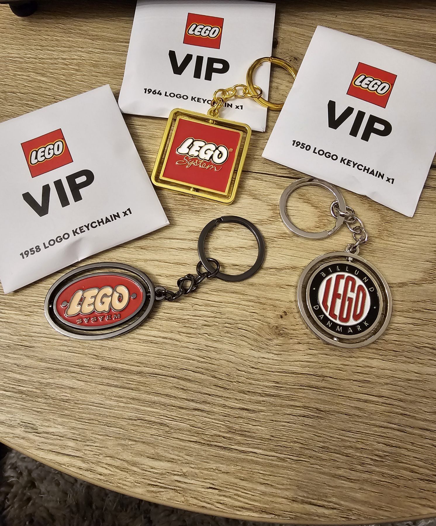 Оригинални Lego ключодържатели от VIP програмата 3 броя