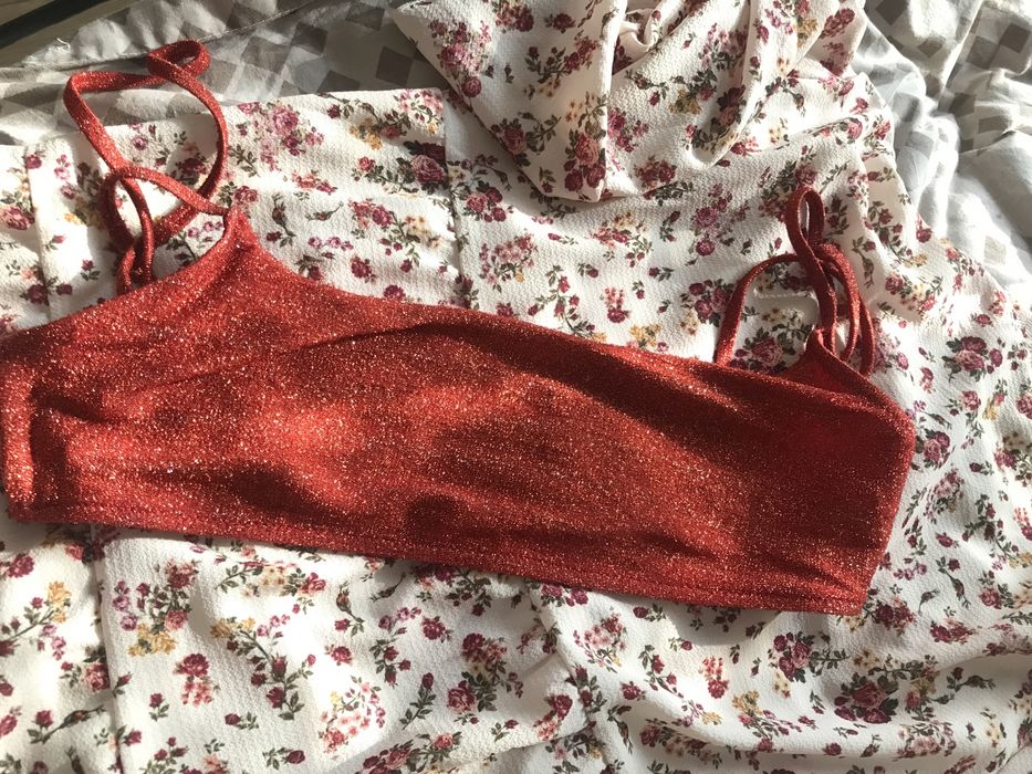 PARAMIDONNA червен блестящ бански