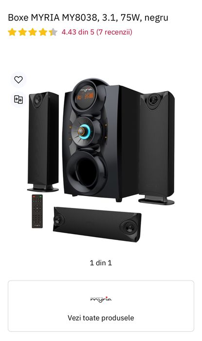 Boxe Sistem audio Myria 8038