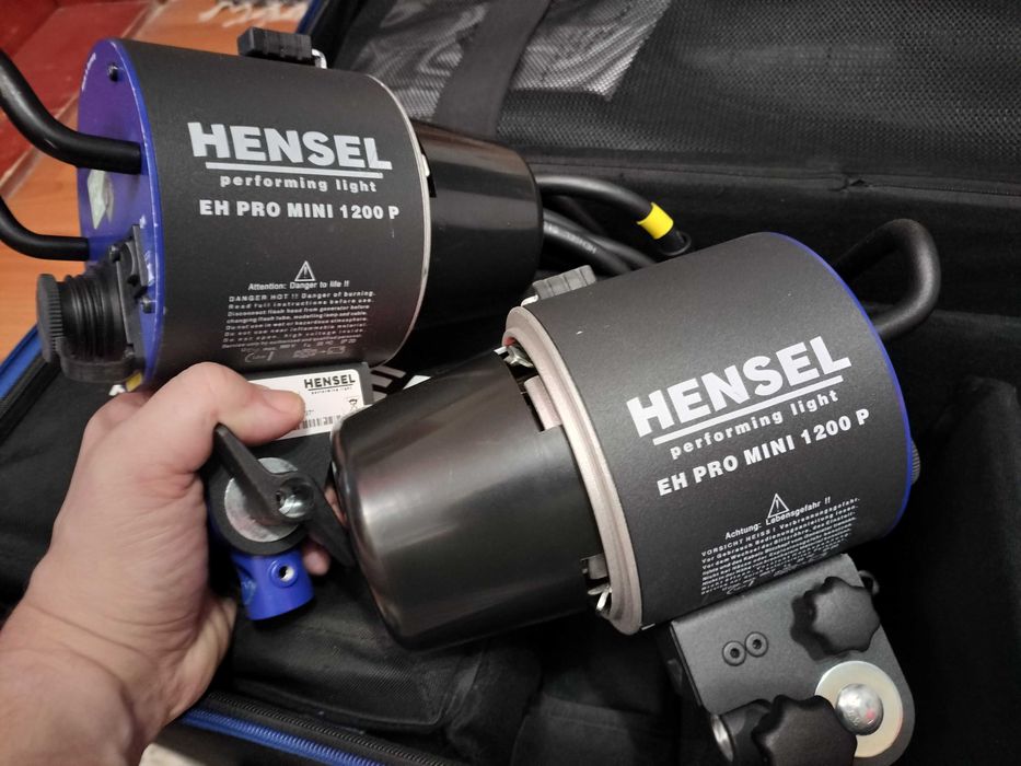 Multiblitz M6-TTL 600W, Hensel 1200W, Godox 400W, Elinchrom RX 600