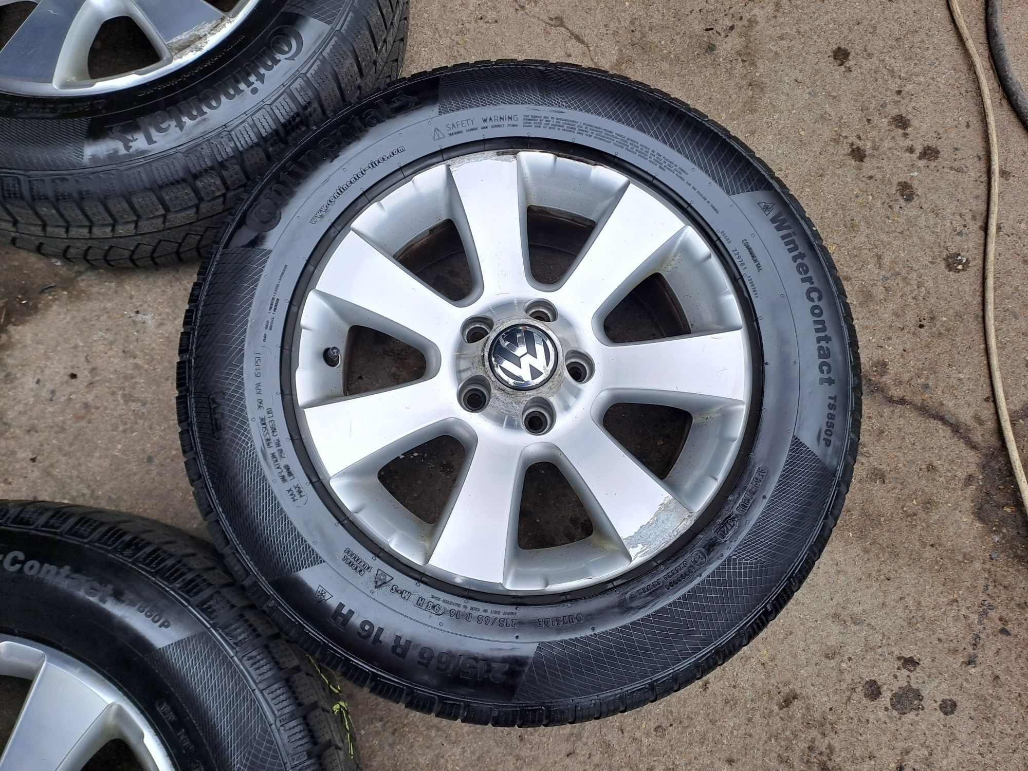 16" 5x112mm VW TIGUAN, 215/65/16 Continental, Фолксваген Тигуан