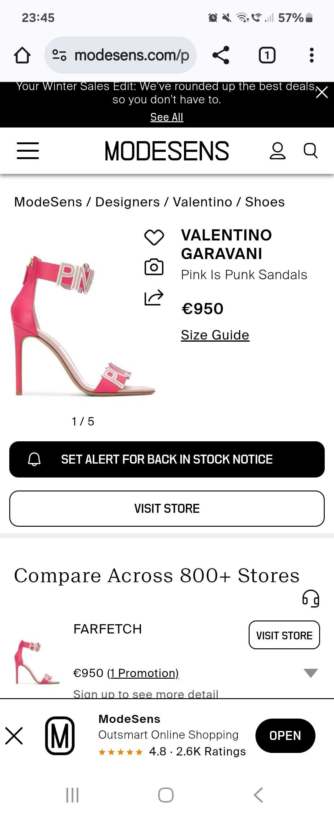 Valentino sandale