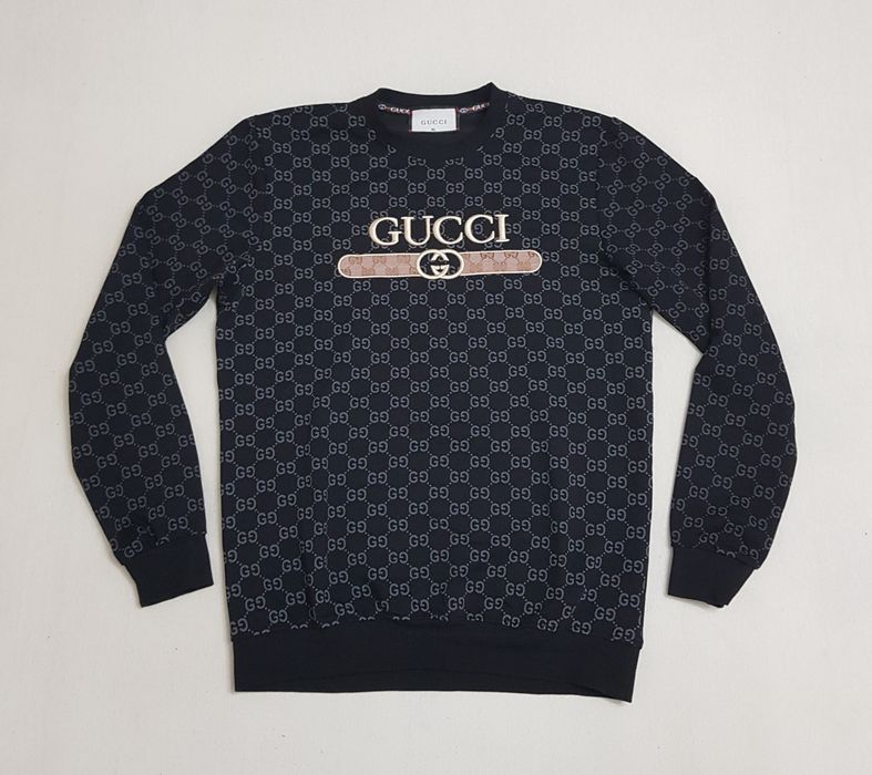 Bluza Gucci, pulover ptr bărbați nou, clasic din bumbac, Nr. M/L (men)
