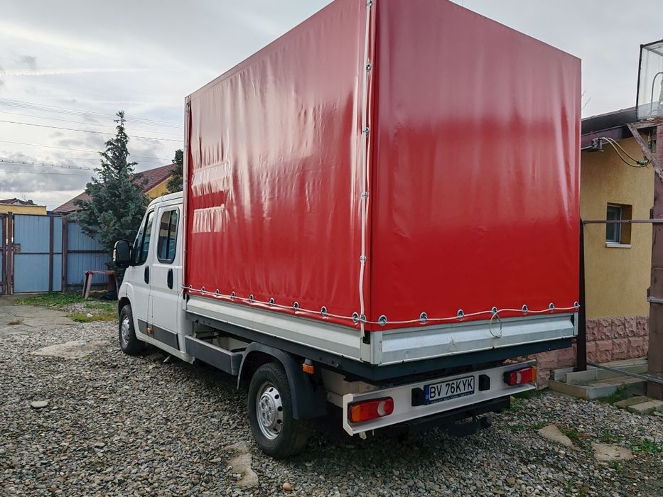 Peugeot boxer 7 locuri și bena de 3 metri 2017 doka