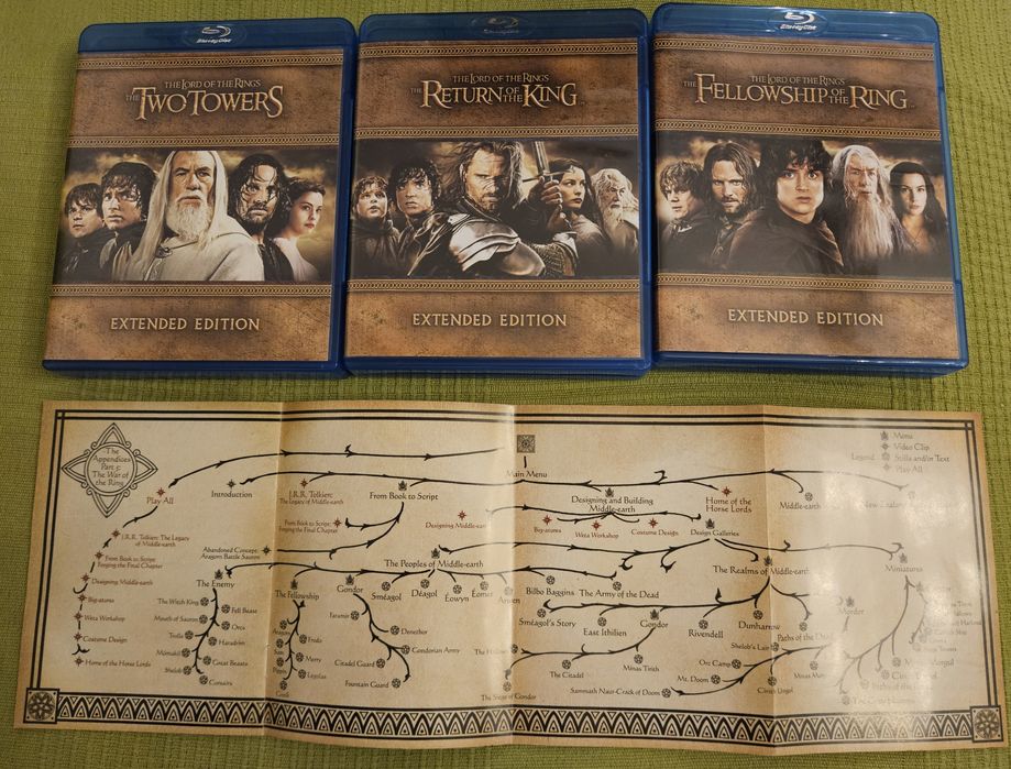 The Lord of the Rings - extended edition - colecție - blue ray
