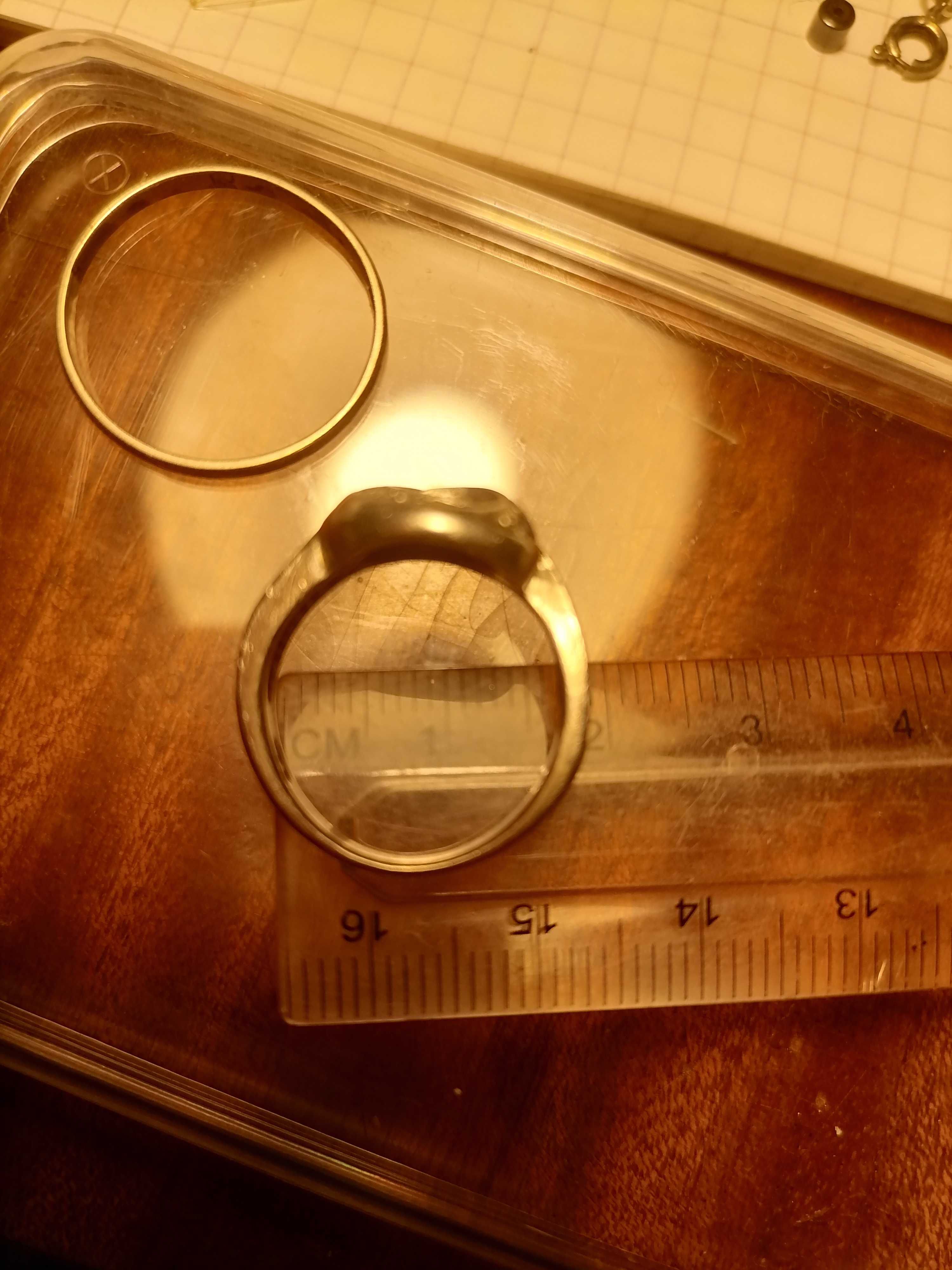 2 inele vechi, argint, 925 - 6,23 grame