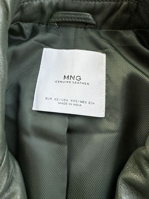 Кожено яке естествена кожа Mango