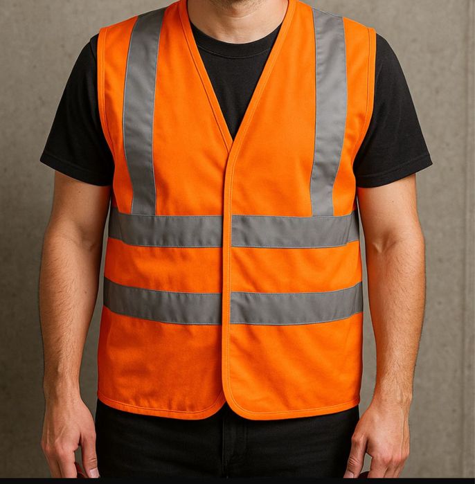 Жилет сигнальный строительный