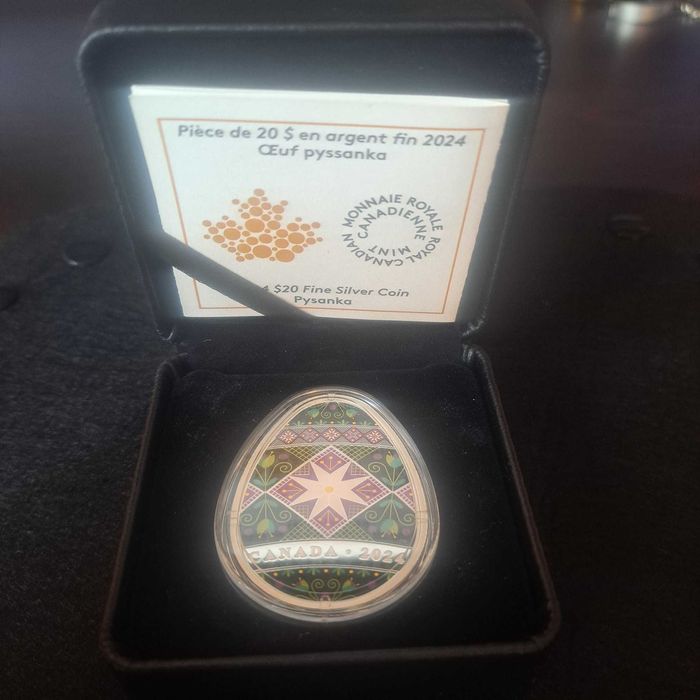 Сребърна монета Pysanka Egg