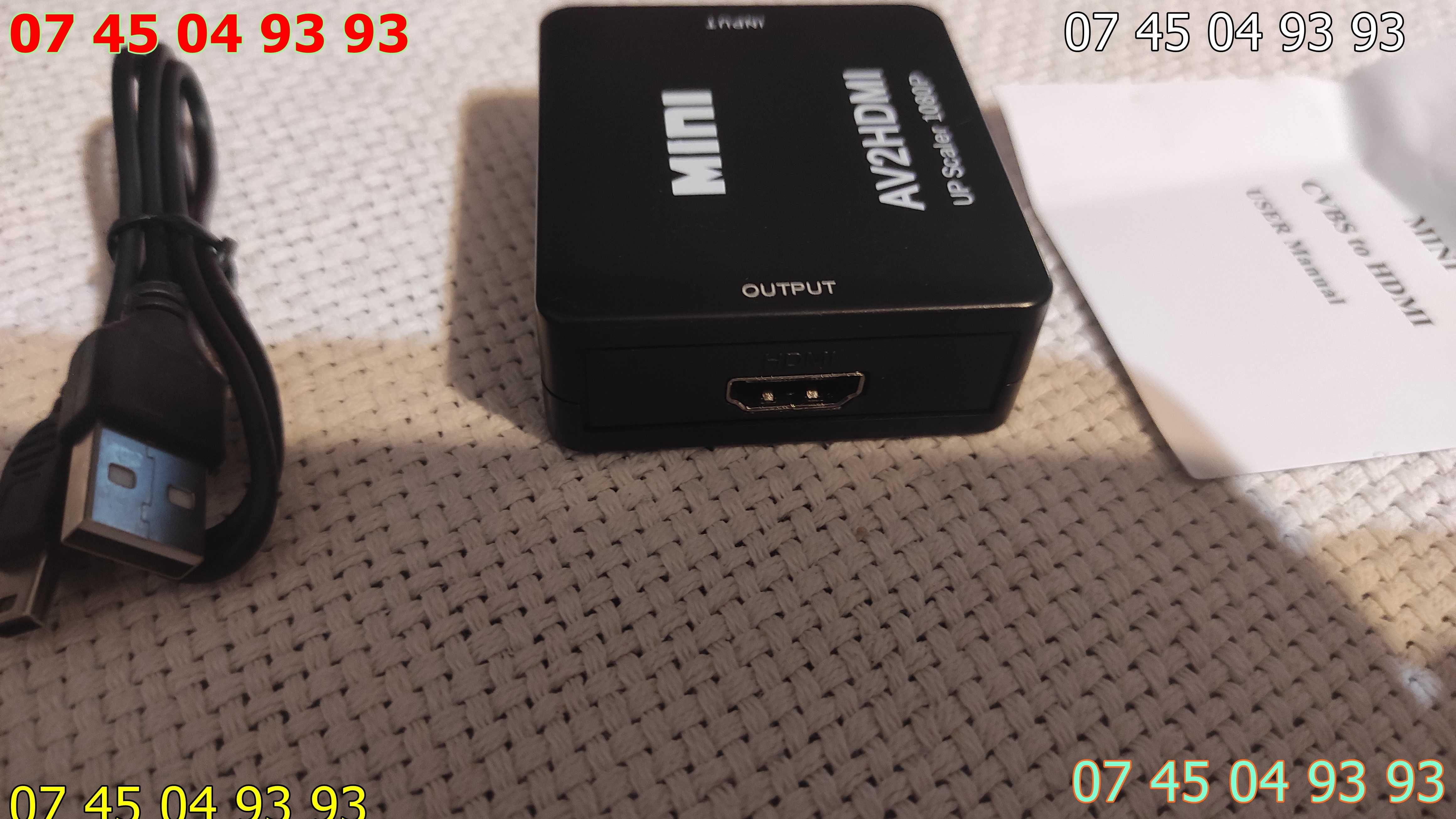 convertor adaptor de la rca la hdmi iesire HDMI