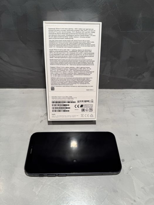 КАТО ЧИСТО НОВ Iphone 12 mini black 128 GB