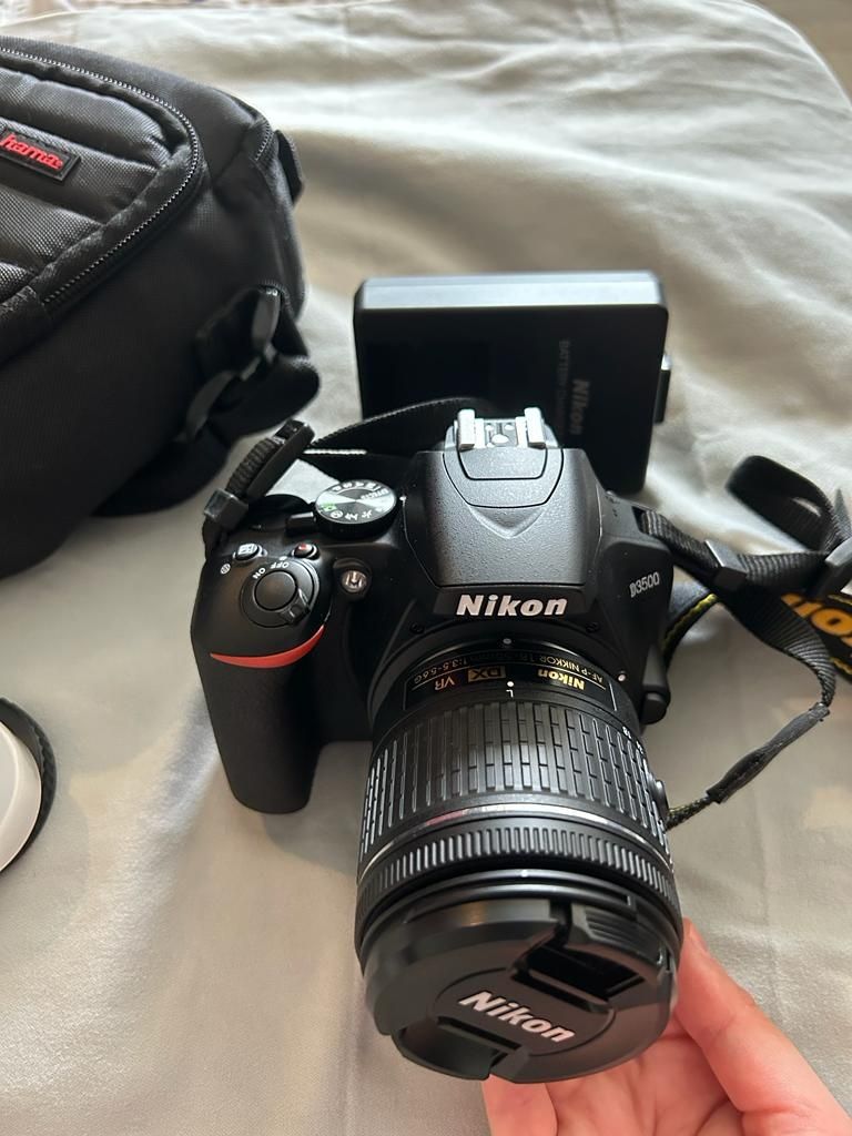 Aparat foto DSLR Nikon D3500, 24.2MP, Negru + Obiectiv AF-P 18-55mm VR