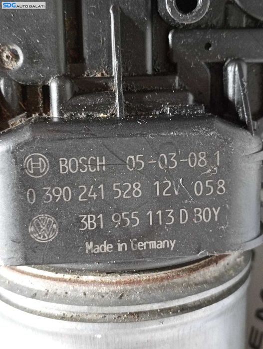 Motoras Brat Brate Stergator Stergatoare Parbriz Volkswagen Passat B5 1997 - 2001 Cod 3B1955113D 0390241528 [M4751]